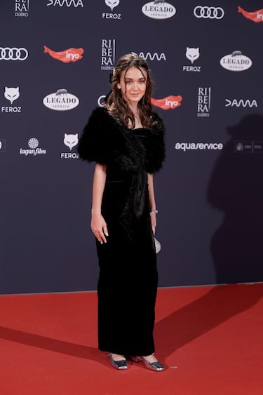 La actriz Ania Guijarro en la gala de los Premios Feroz.