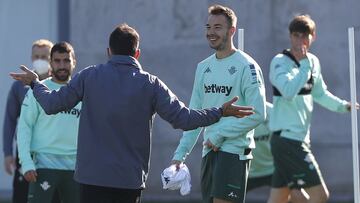 Loren, en un entrenamiento. 
 