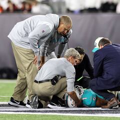 Dolphins’ Tagovailoa knocked out of Bengals game with head trauma