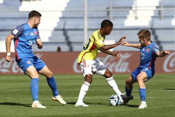 Imágenes del partido entre Colombia y Eslovaquia por los octavos de final del Mundial Sub 20 en el estadio San Juan del Bicentenario.