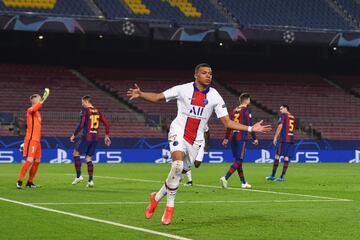 1-1 Kylian Mbapp¨¦ celebr¨® en primer gol.