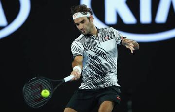 Roger Federer, en acción.