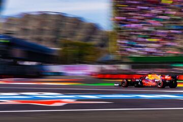 El festejo de Sergio Pérez en el Gran Premio de México