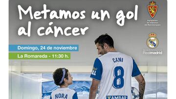 Cartel del partido de Aspanoa.