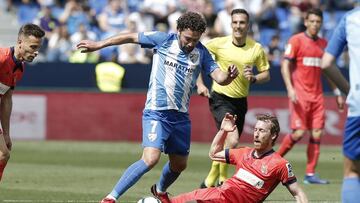 Iturra con el Málaga.