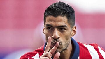 Luis Suárez jugando con el Barcelona