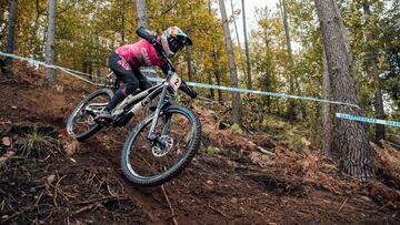 Myriam Nicole performs at UCI DH World Cup in Lousa, Portugal on October 29, 2020 // Bartek Wolinski/Red Bull Content Pool // SI202010291169 // Usage for editorial use only // 