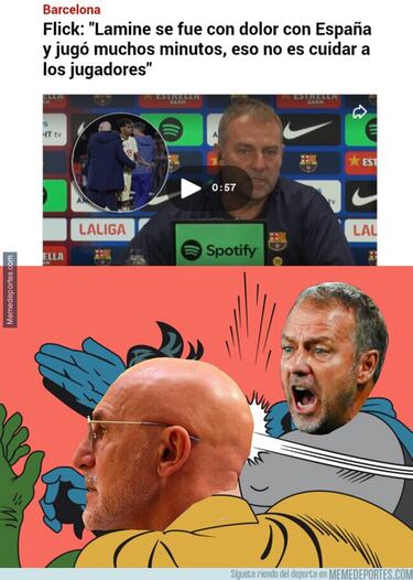 La roja a Huijsen, el Barça, Messi... Los memes más divertidos de la jornada 