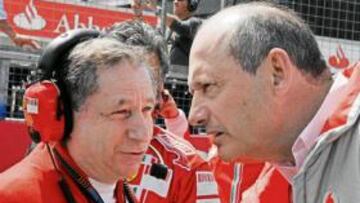 <b>TENSA RELACIÓN. </b>Jean Todt (izquierda) y Ron Dennis se han distanciado tanto que difícilmente volverán a compartir confidencias como en esta imagen de archivo.