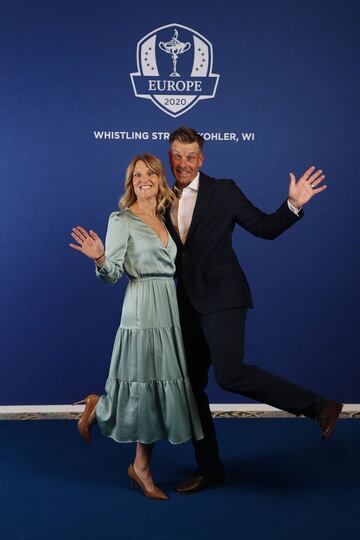 Vice-captain Henrik Stenson y Emma Lofgren.