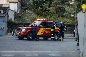 Un aislamiento de espuma de poliuretano se quemó provocando una llamativa nube de humo. El incidente no tuvo gravedad.