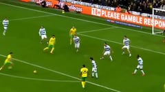 Era el último minuto y Marcelino Núñez hace esto en Inglaterra: ¡Locura!