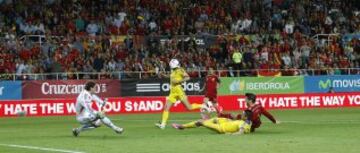 Morata marcó el primer gol. 1-0.