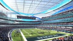 Render del estadio de Inglewood en Los Angeles.