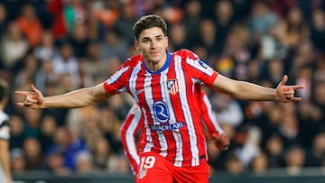 22/02/25
PARTIDO DE PRIMERA DIVISION
VALENCIA CF - ATLETICO DE MADRID
GOL 0-1 JULIAN ALVAREZ ALEGRIA