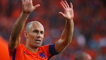 El jugador holandés del Bayern Munich, Arjen Robben.
