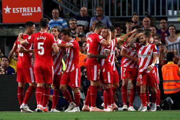 1-1. Stuani celebró el gol del empate.