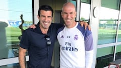 Figo se vio con Zidane: "Le he visto tranquilo tras ganar la Liga"