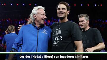 El mensaje que compara a Nadal con la leyenda Bjorn Borg