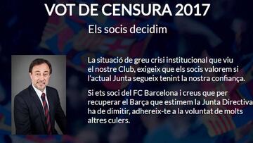 Benedito activa una moción de censura contra Bartomeu