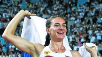 La pertiguista Yelena Isinbayeva.