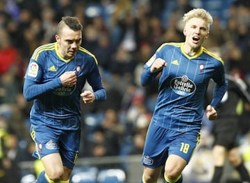 iago Aspas after scoring against Real Madrid in the first leg