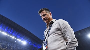 Jose Antonio Noriega of Monterrey during the semifinals second leg match between Monterrey and Columbus Crew as part of the CONCACAF Champions Cup 2024, at BBVA Bancomer Stadium on May 01, 2024 in Monterrey, Nuevo Leon, Mexico.