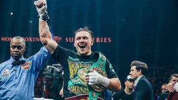 Usyk, lesionado en un codo: se aplaza su combate ante Gassiev