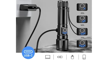 Linterna led recargable