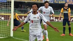 Fiorentina fue el tercer equipo de Cuadrado en Italia; all&iacute; marc&oacute; 26 goles.