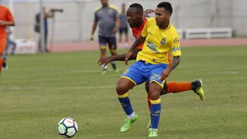 Jonathan Viera, en el amistoso frente al San Mateo