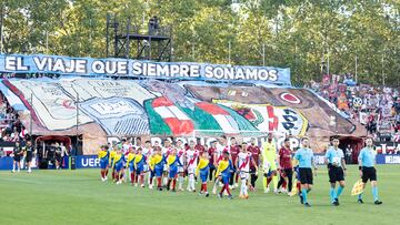 El estadio de Vallecas, en el estreno de Conference.
