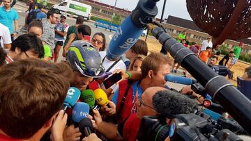 Rojas: "Sali車 rana medirme con el mejor sprinter de la carrera"