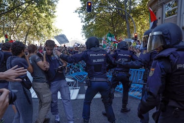 Las protestas pro-Palestina en las calles de Madrid.