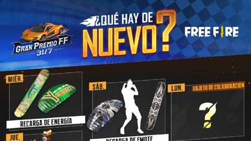 Free Fire: agenda semanal del 28 de julio al 3 de agosto con Pase Élite y Bonus de incubadora