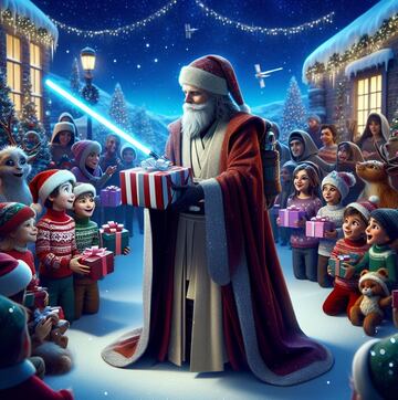 Star Wars Jedi Santa Claus