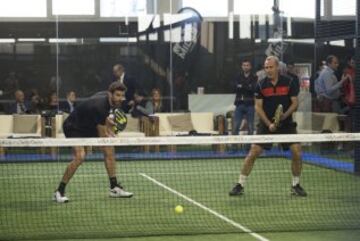 Gerard Piqué y Alex Corretja. 