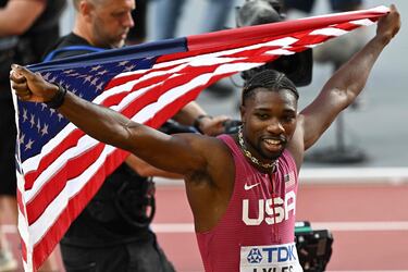 Lyles es el hombre m¨¢s r¨¢pido... aunque lejos de Bolt