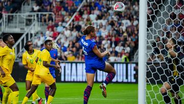 Sep 21, 2023; Cincinnati, Ohio, USA; United States forward Lynn Williams (6) scores a goal against South Africa in the first half at TQL Stadium. Mandatory Credit: Aaron Doster-USA TODAY Sports