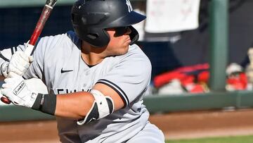 Andrés Chaparro con los Yankees