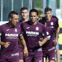 Cazorla se incorpora al grupo y la lesión de Moreno queda en un susto