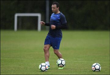 Back in business: Santi Cazorla in Oviedo today