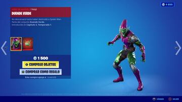 Un vistazo de cerca al skin Duende Verde