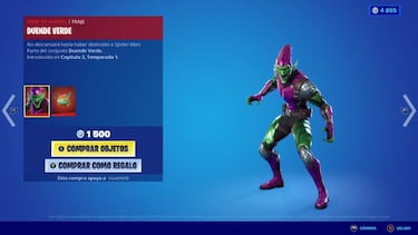 El Duende Verde (Spider-Man) llega a Fortnite como skin; cómo conseguirlo