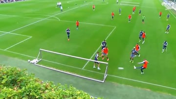 Tenía que ser él: Mbappé asiste, regatea y marca hasta en el entrenamiento