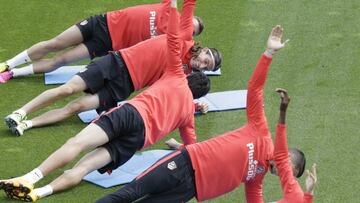 Oblak, baja en la vuelta del Atlético a los entrenamientos