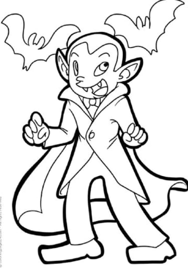 Los mejores dibujos e imgenes para imprimir en Halloween: calabazas, vampiros...