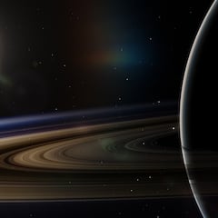 El motivo por el que hay un misterioso hexágono azul en el Polo Norte de Saturno