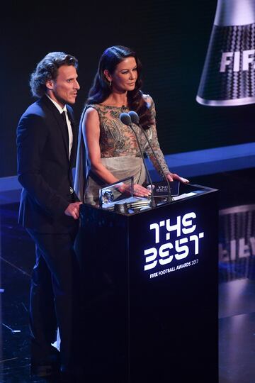 Diego Forlan y la actriz Catherine Zeta-Jones