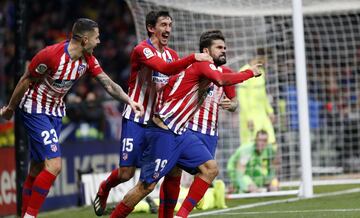 Diego Costa celebrando el gol 1-0